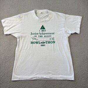 Vintage Screen Stars Bowlathon 1991 T-Shirt Mens Large Bowling Single Stitch USA